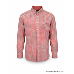 Plaid Western Button Down Shirt 100 Cotton Casual Panhandle Slim L